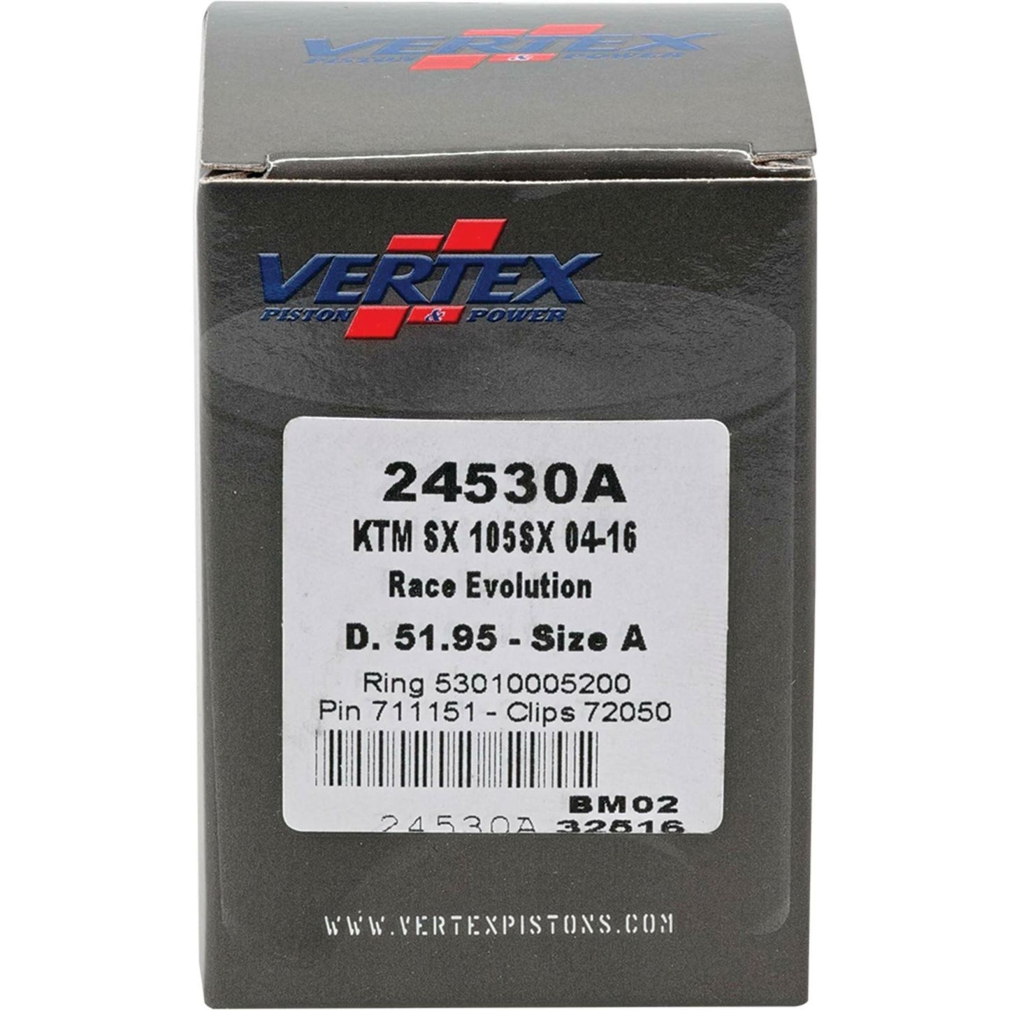 Vertex Cast Race Piston Kit 51.95/Stroker for KTM 24530A_899736