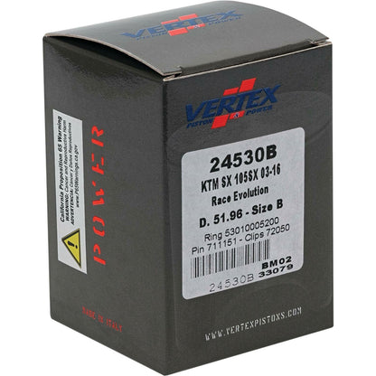 Vertex Cast Race Piston Kit 51.96/Stroker for KTM 24530B_899742