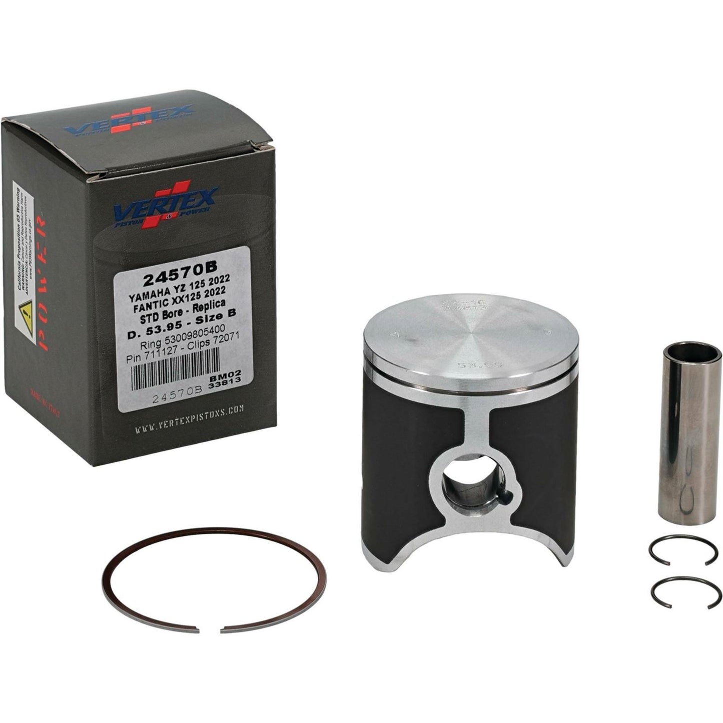 Vertex Cast Replica Piston Kit 53.95/STD for Yamaha 24570B_899814