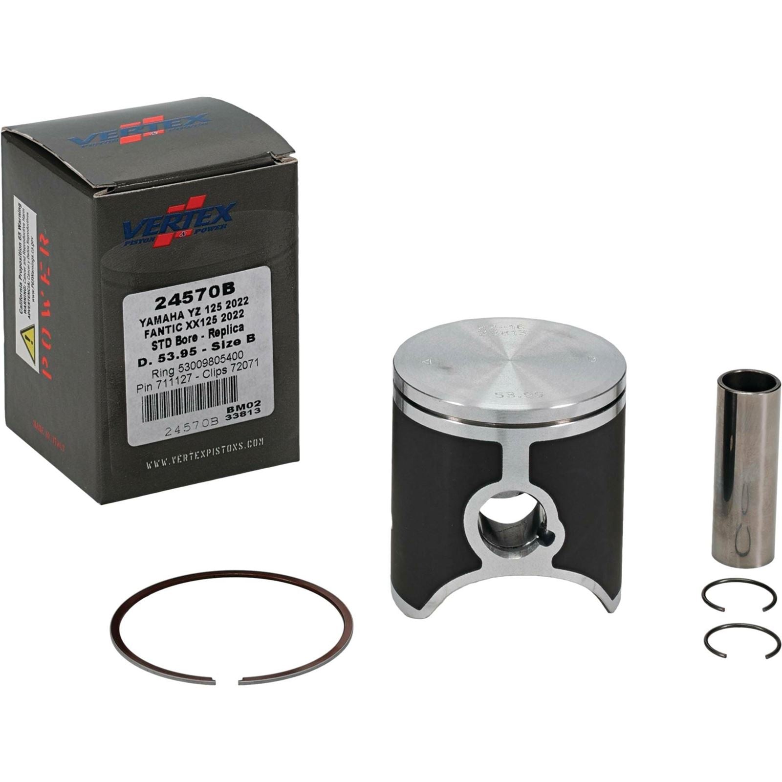 Vertex Cast Replica Piston Kit 53.95/STD for Yamaha 24570B_899814