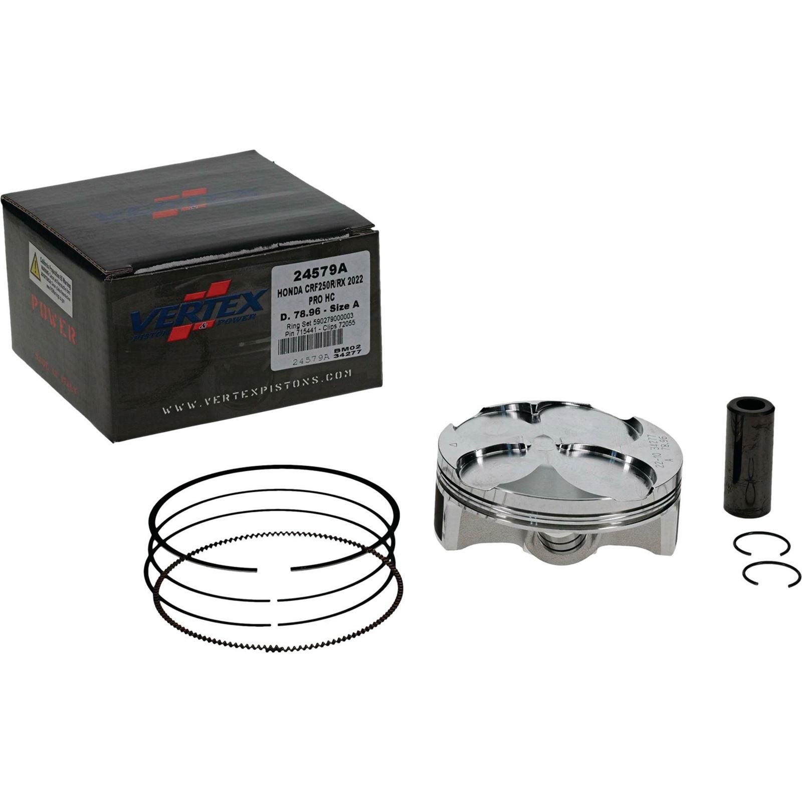 Vertex Piston Kit HC Forged 78.96/STD 14.4:1 for Honda 24579A_899779