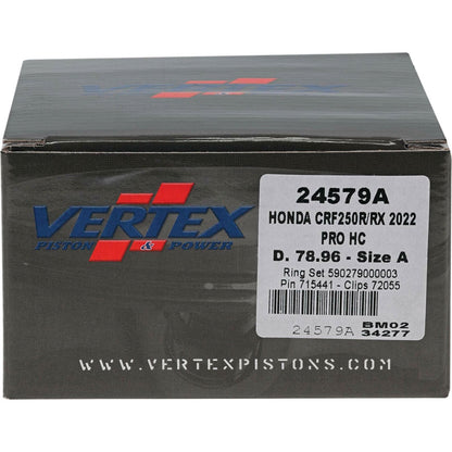Vertex Piston Kit HC Forged 78.96/STD 14.4:1 for Honda 24579A_899781
