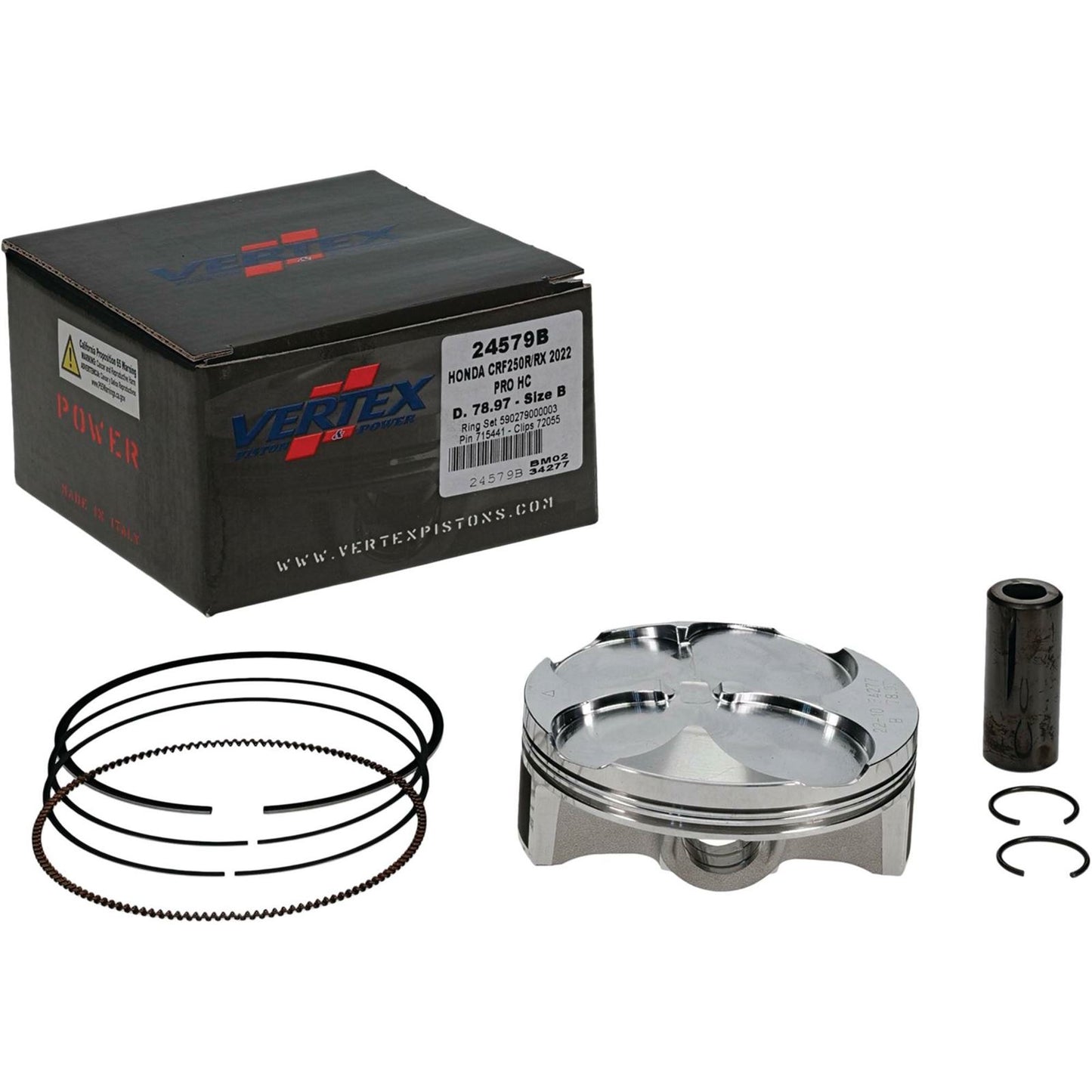 Vertex Piston Kit HC Forged 78.97/STD 14.4:1 for Honda 24579B_899784