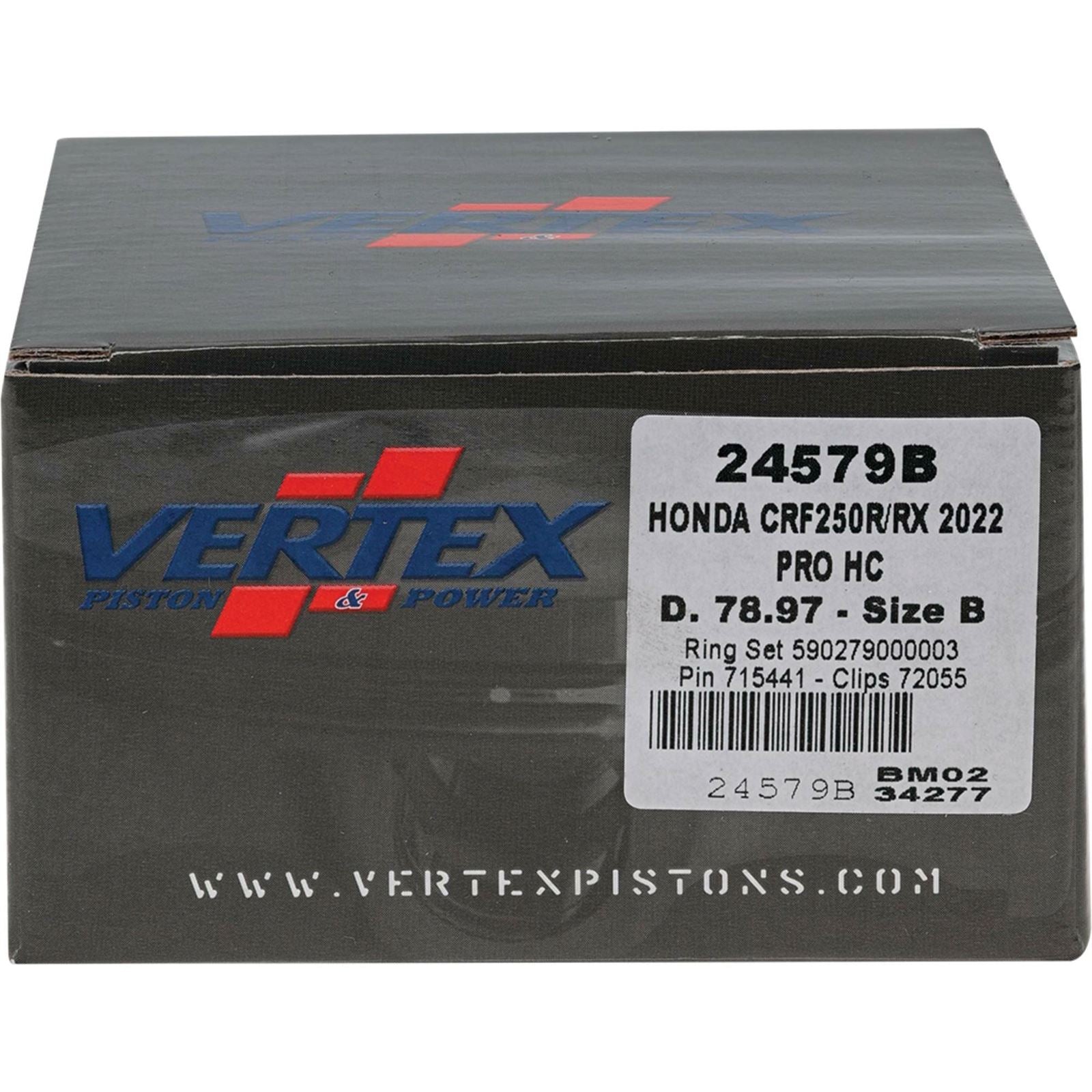 Vertex Piston Kit HC Forged 78.97/STD 14.4:1 for Honda 24579B_899786