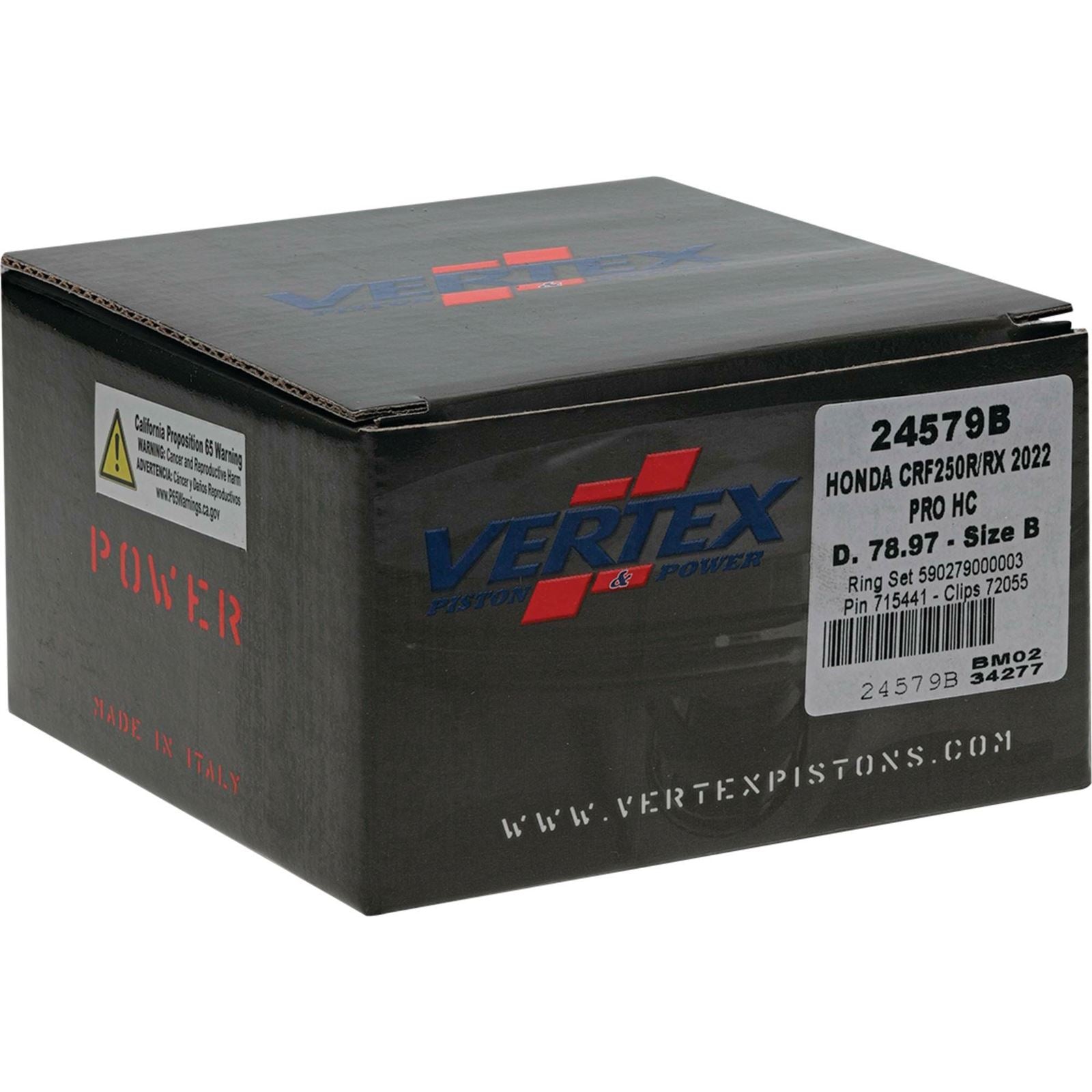 Vertex Piston Kit HC Forged 78.97/STD 14.4:1 for Honda 24579B_899787