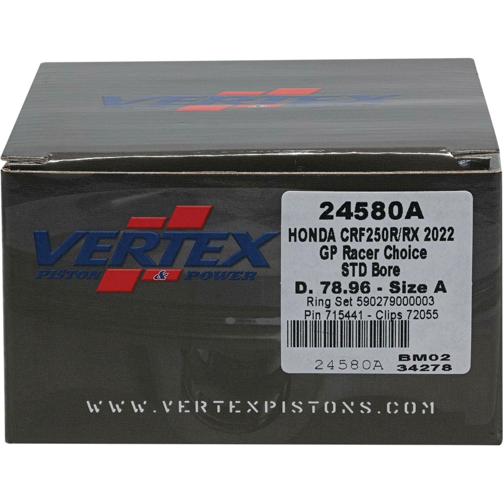 Vertex Piston Kit GP RC Forged 78.96/STD 14.1:1 for Honda 24580A_899791