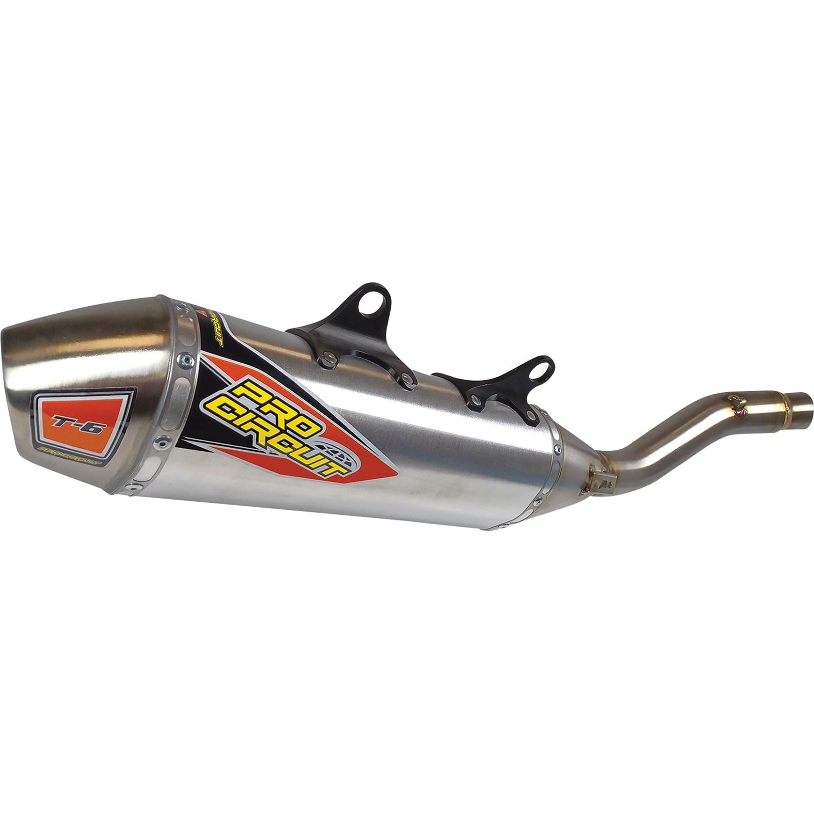 Pro Circuit T-6 Slip-On Muffler - Stainless Steel for Gas-Gas/Husqvarna/KTM [MPN: 0152225A]_1131635