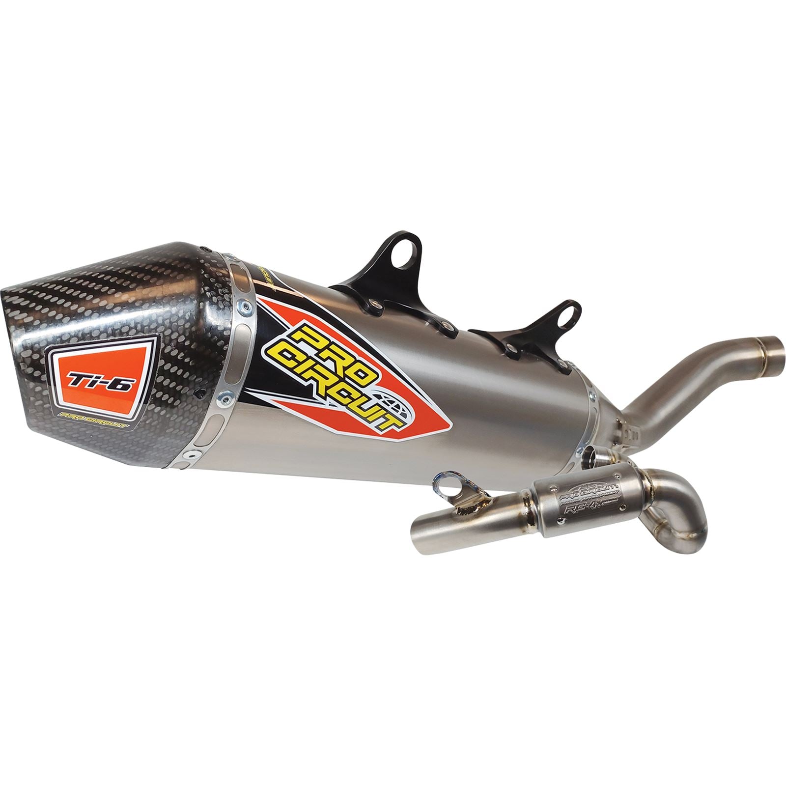 Pro Circuit T-6 Exhaust System - Carbon Fiber End Cap [MPN: 0352245F]_1131586