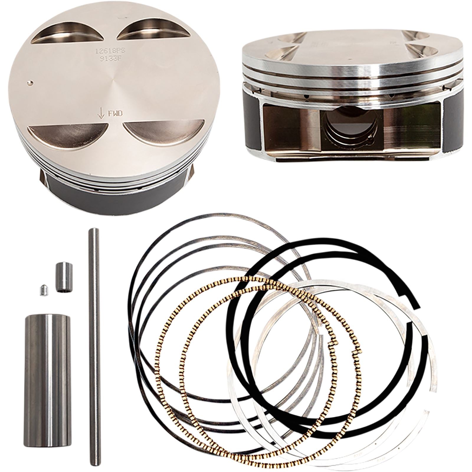 S&S Cycle Big Bore Piston Kit - 124" - +.010 - M8 920-0141_900531