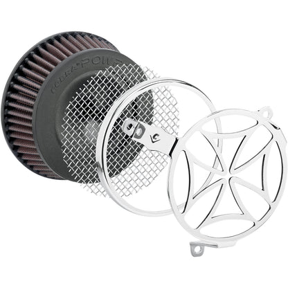 Cobra Air Filter - Cross - Chrome 606-0102-02-SB_1103020