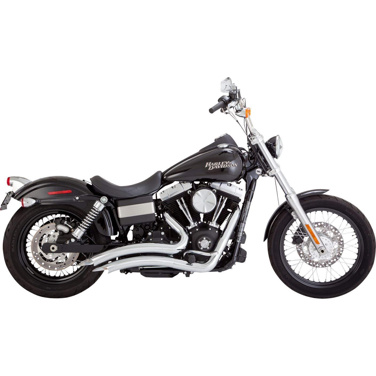 Vance And Hines Big Radius Exhaust System - Chrome for Harley-Davidson 23371_1079897