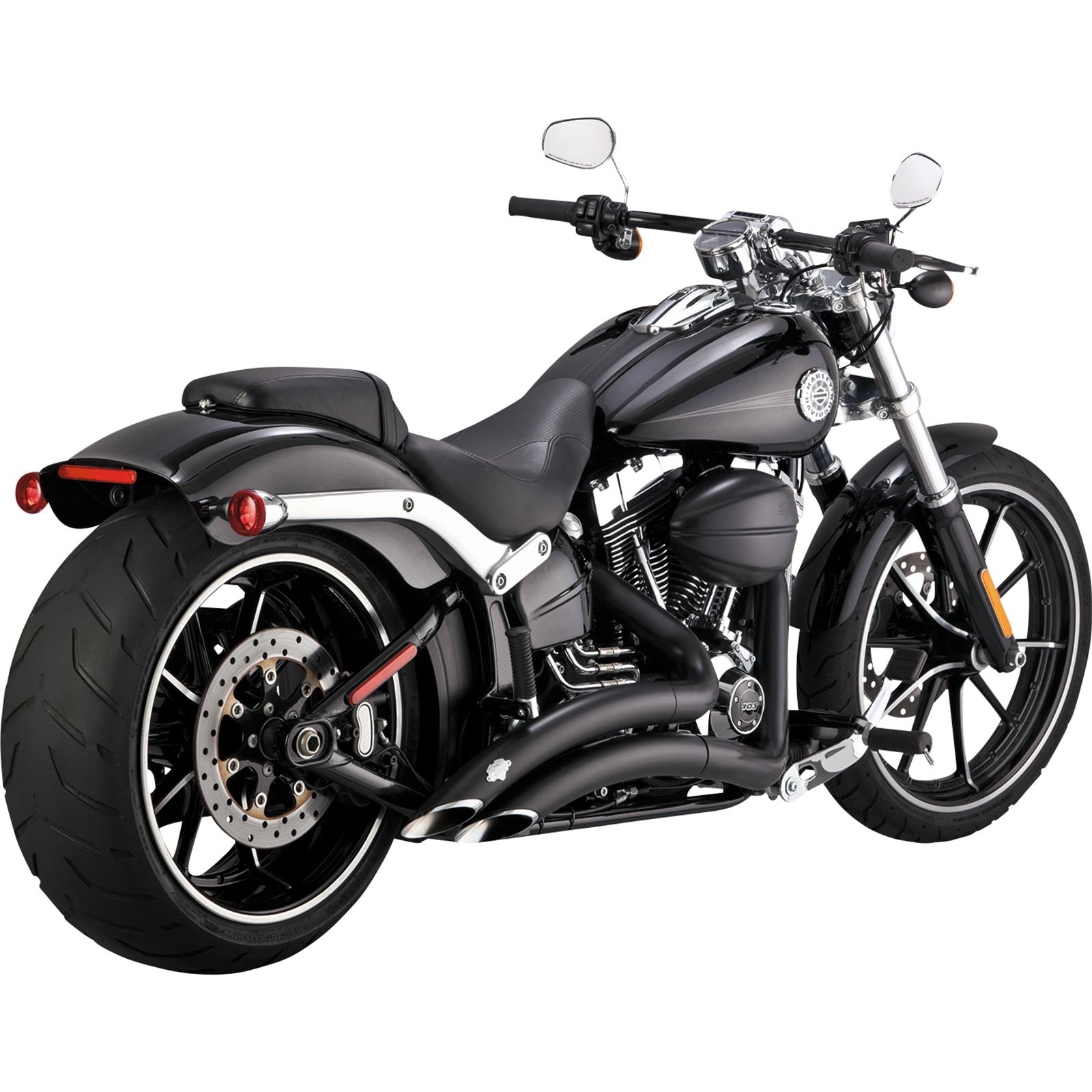 Vance And Hines Big Radius Exhaust System - Black for Harley-Davidson 46365_1079904