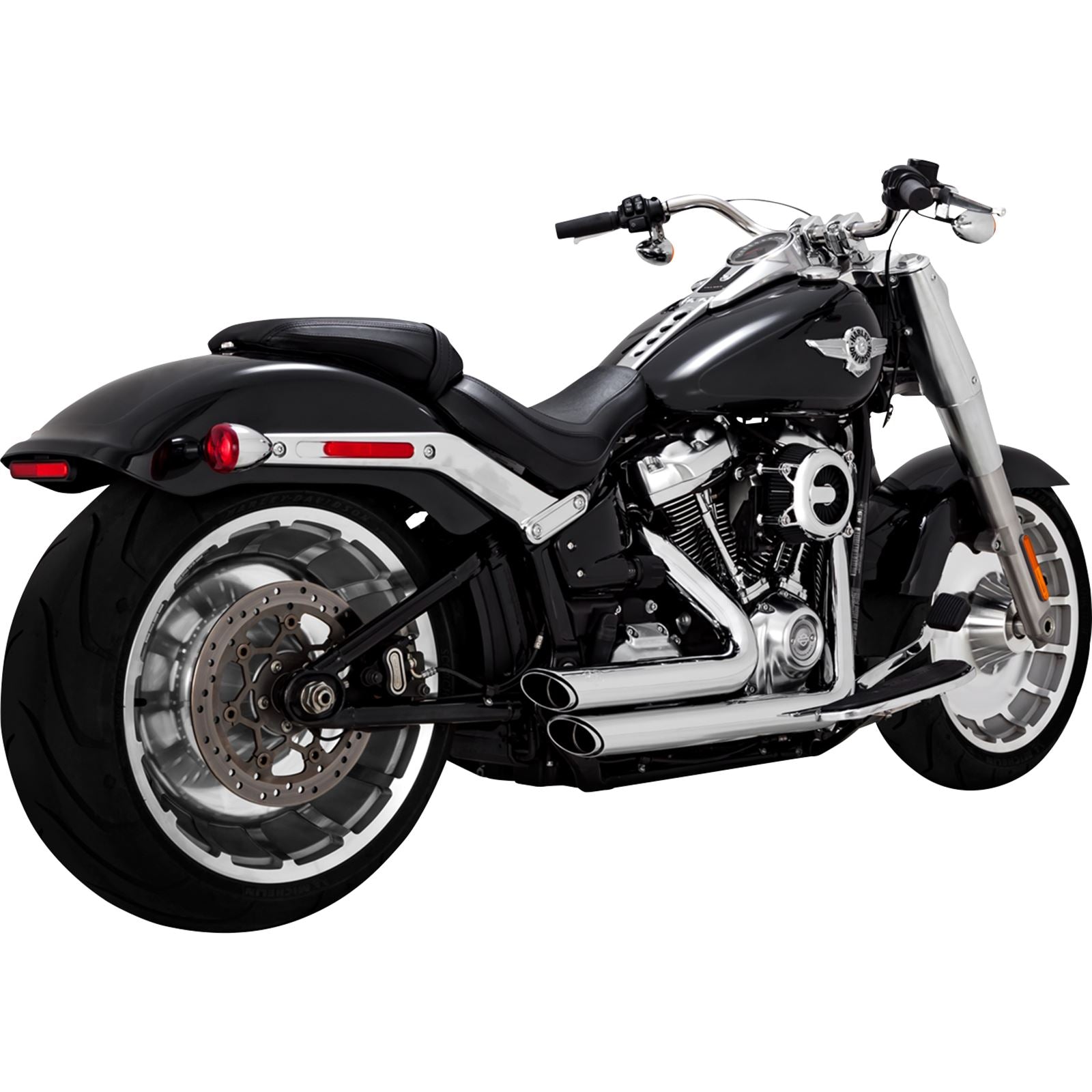 Vance And Hines Short Shot Staggered Exhaust System - Chrome 17335_1079867
