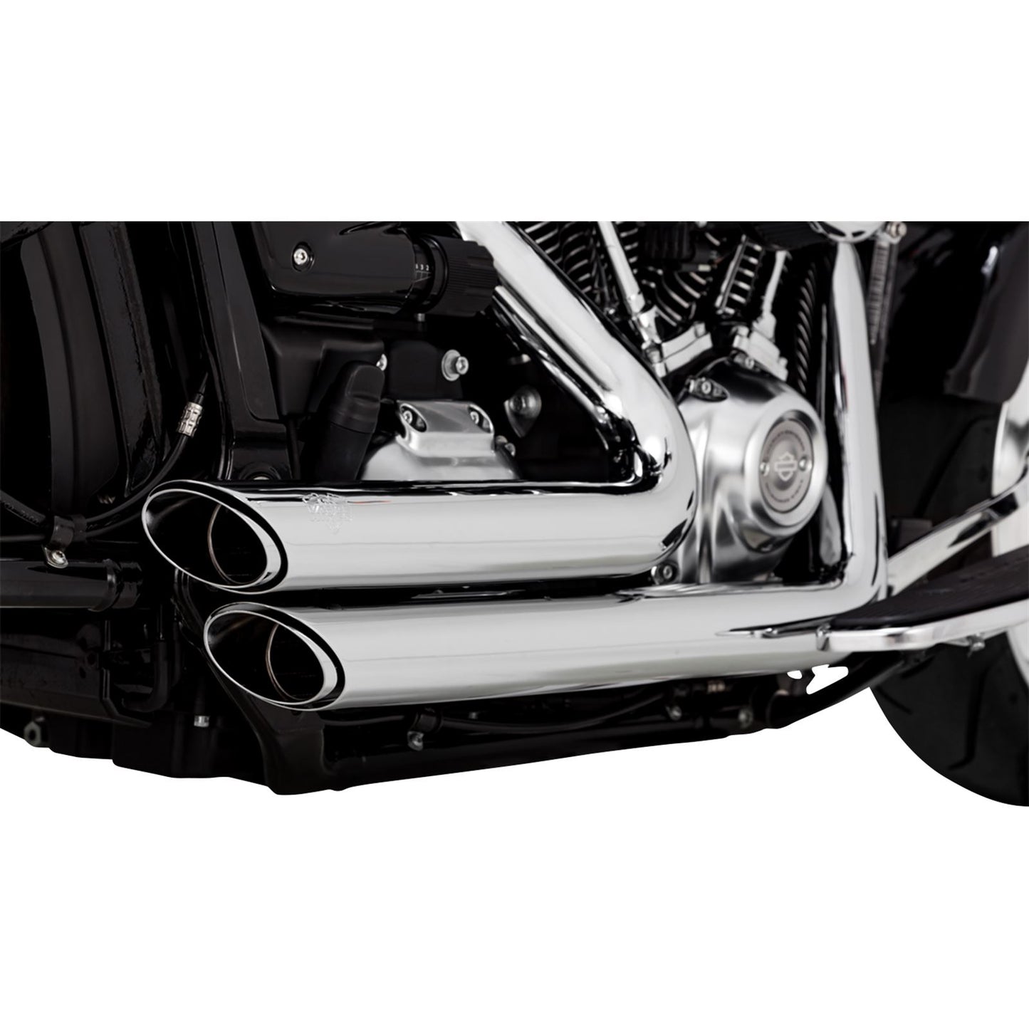 Vance And Hines Short Shot Staggered Exhaust System - Chrome 17335_1079868