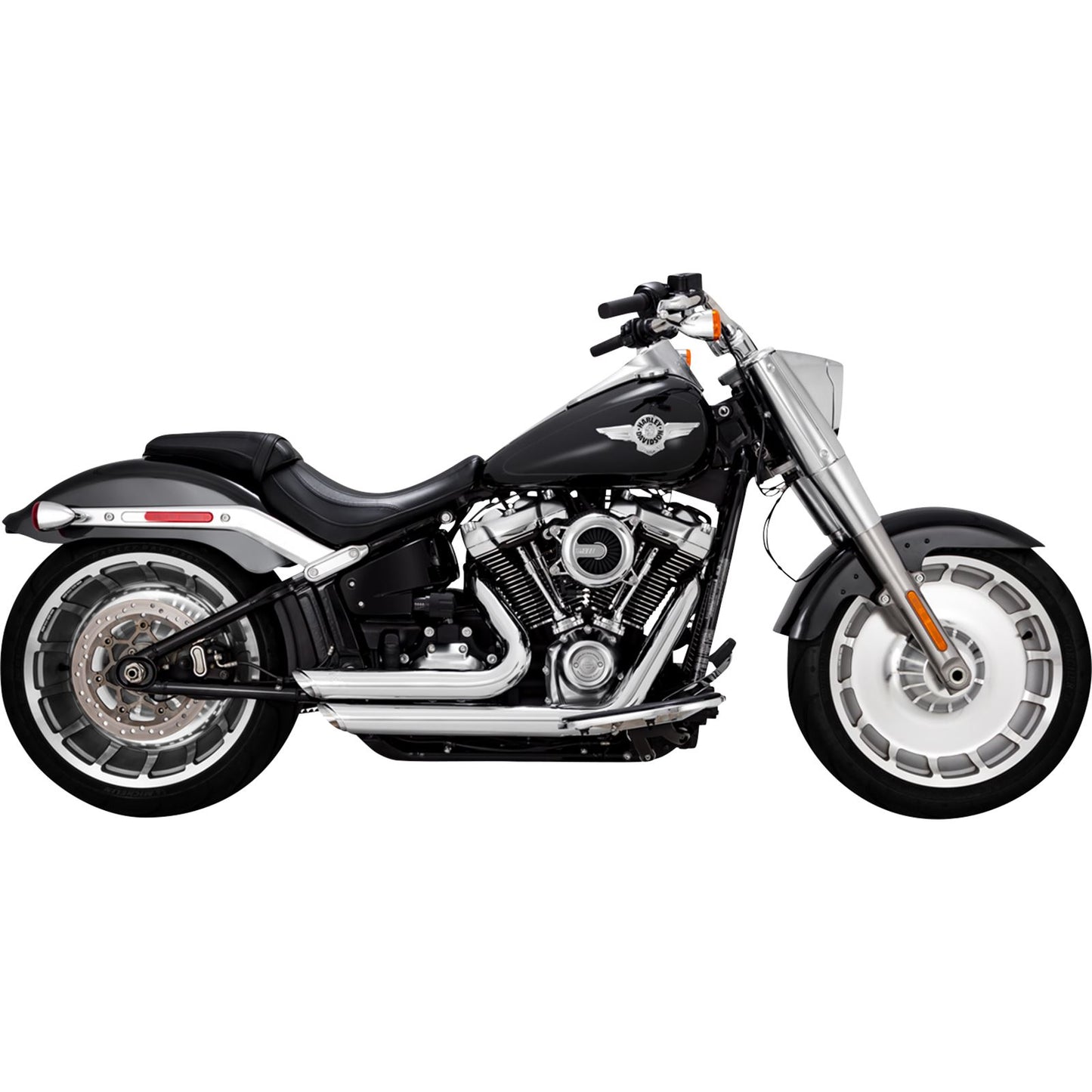 Vance And Hines Short Shot Staggered Exhaust System - Chrome 17335_1079869