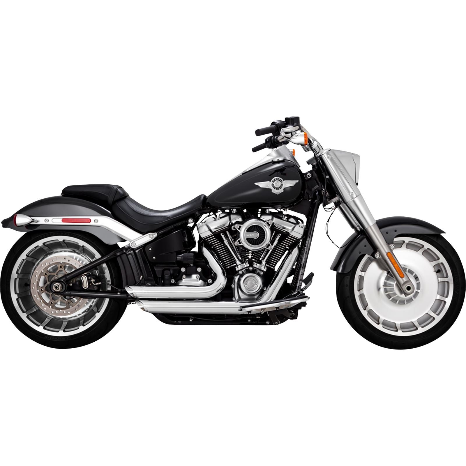Vance And Hines Short Shot Staggered Exhaust System - Chrome 17335_1079869