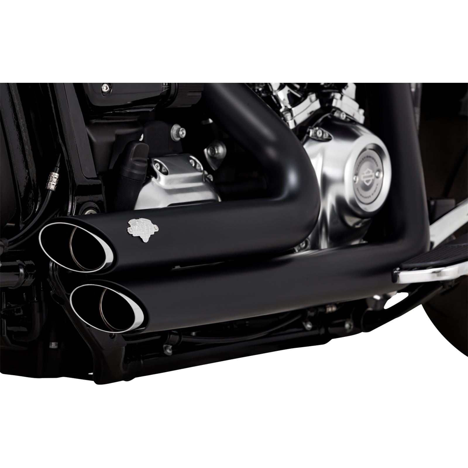 Vance And Hines Short Shot Staggered Exhaust System - Black 47335_1079871