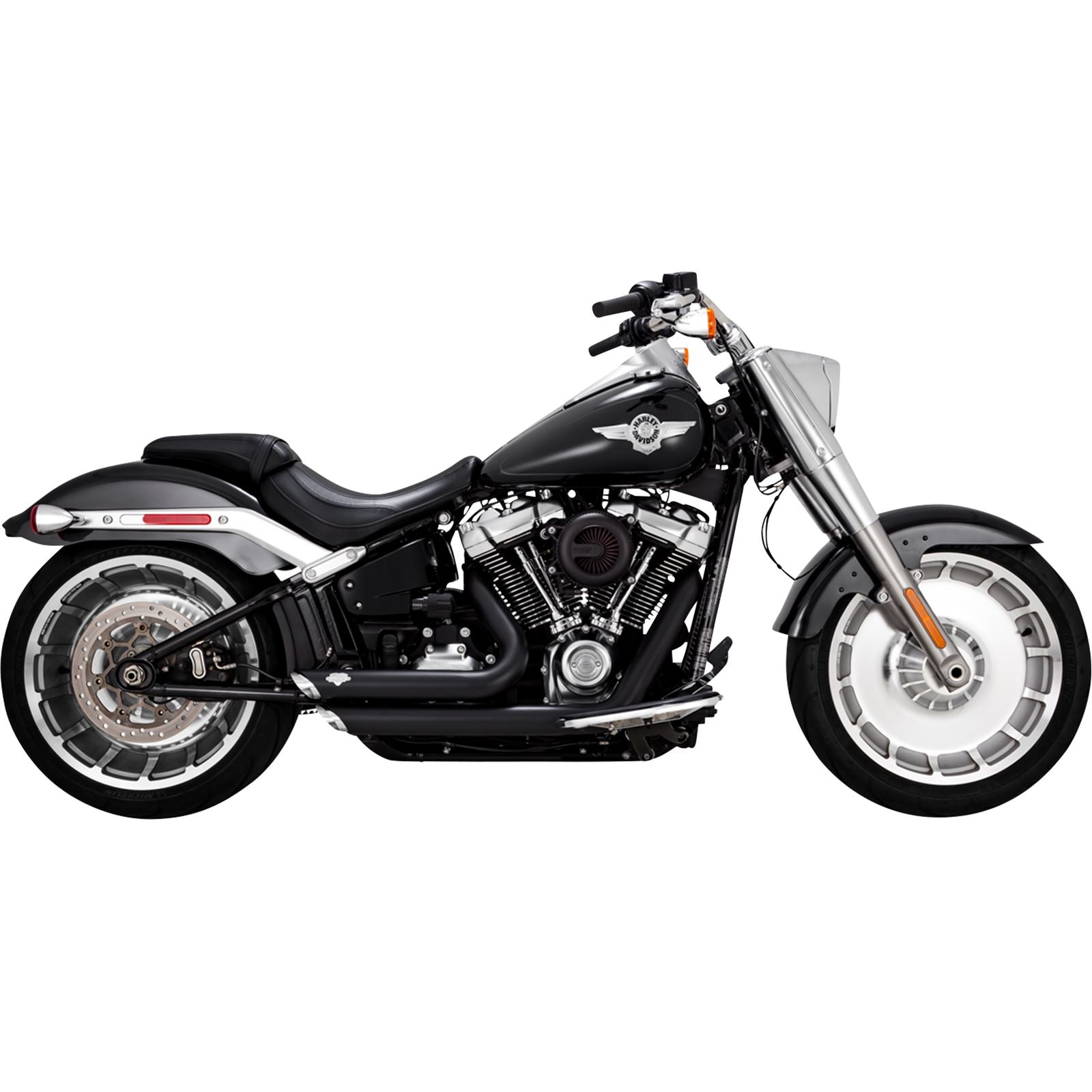 Vance And Hines Short Shot Staggered Exhaust System - Black 47335_1079872