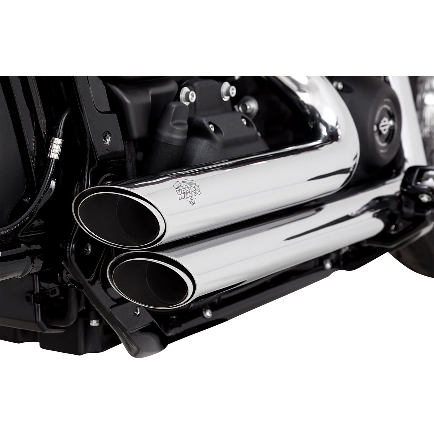 Vance And Hines Short Shot Staggered Exhaust System - Chrome 17333_1079874
