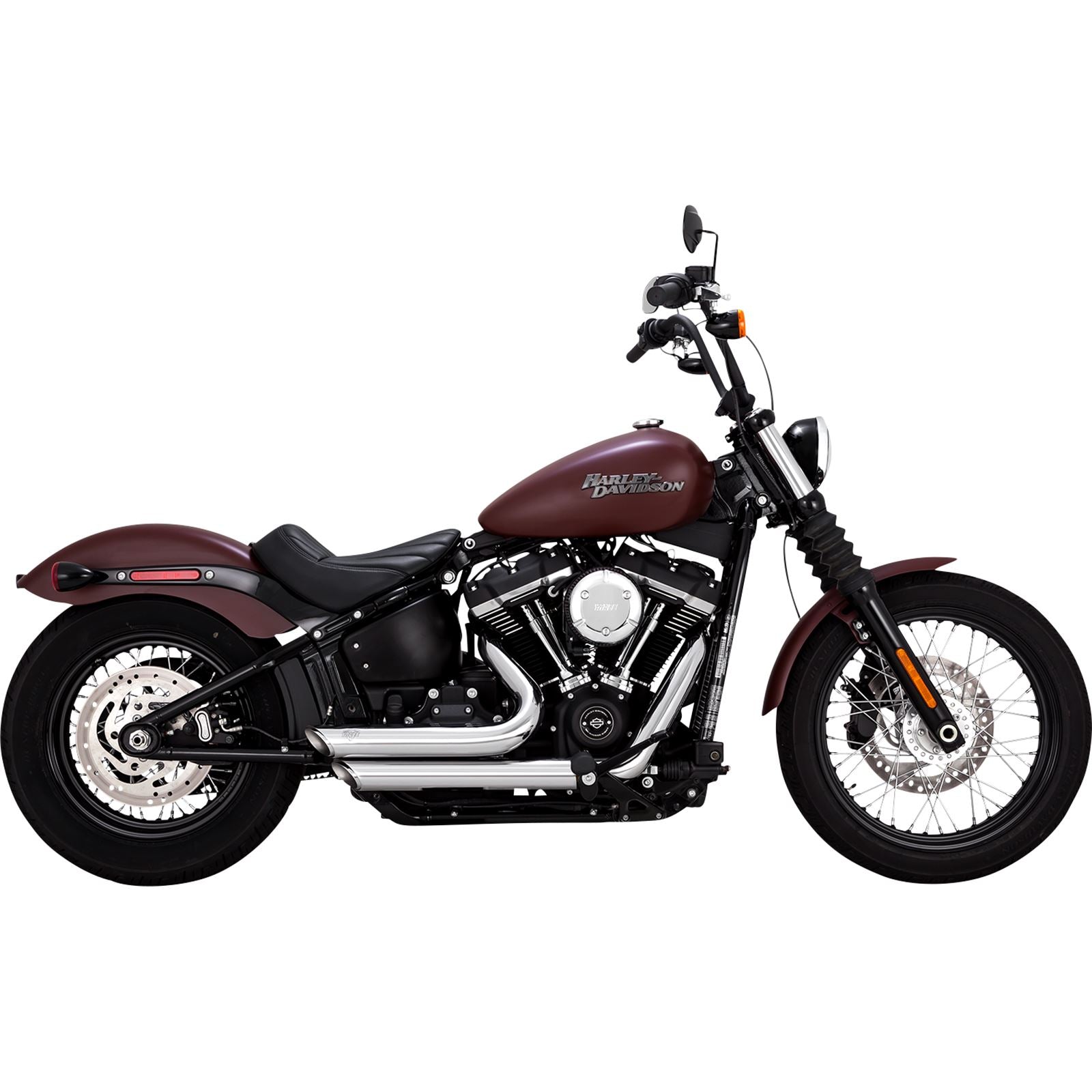 Vance And Hines Short Shot Staggered Exhaust System - Chrome 17333_1079875