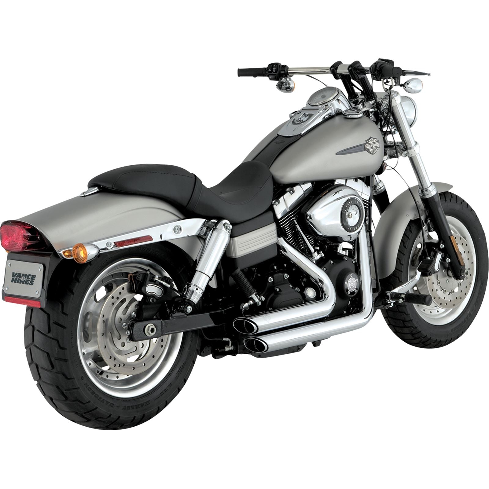 Vance And Hines Short Shot Staggered Exhaust System - Chrome 17317_1079884