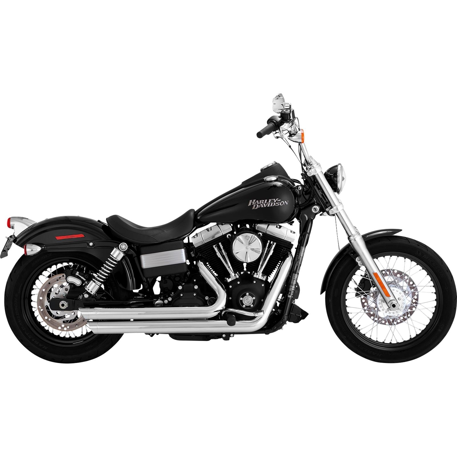 Vance And Hines Big Shots Staggered Exhaust System - Chrome 17338_1079918