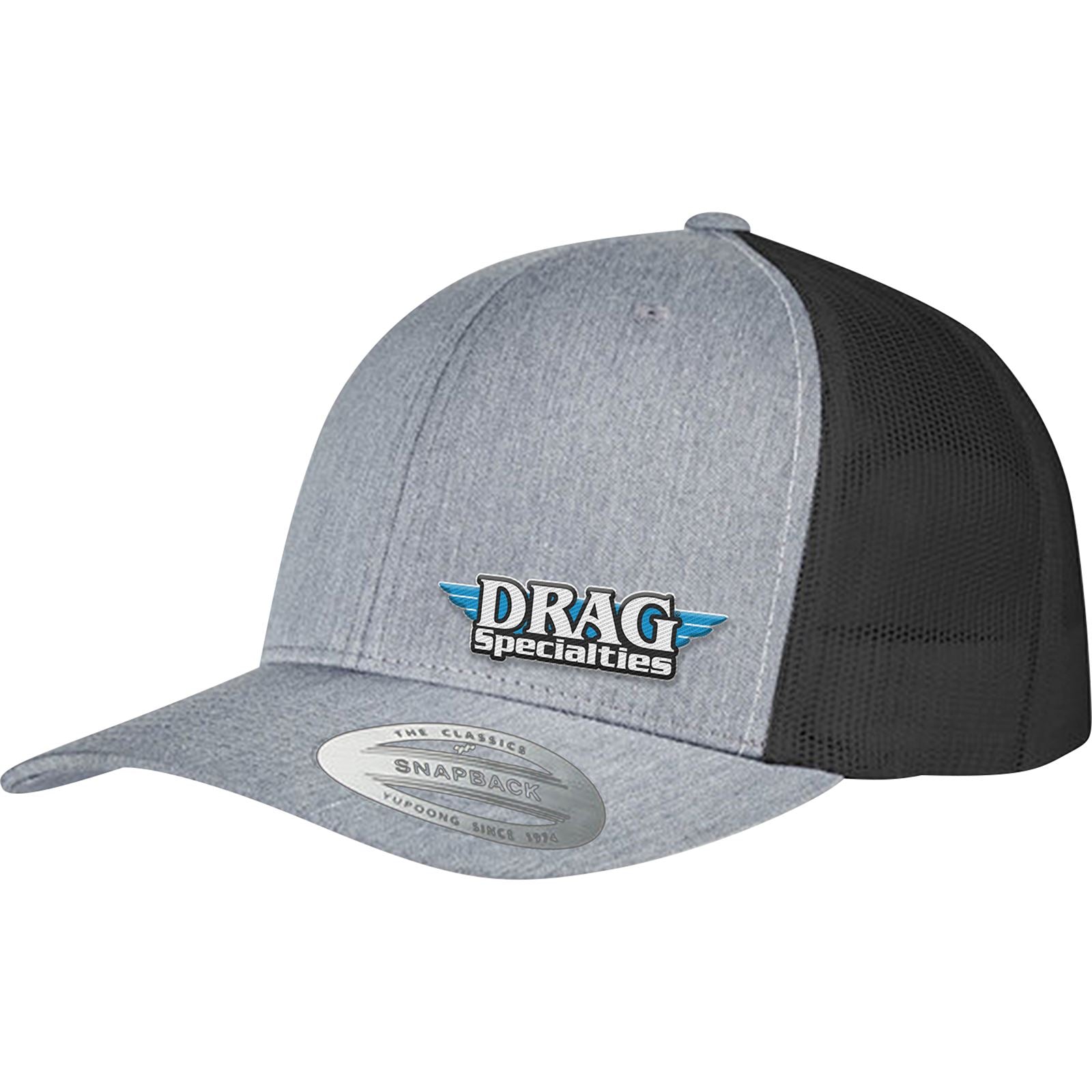 Drag Specialties Mesh Snapback Hat - Gray/Black 2501-4046_1080025