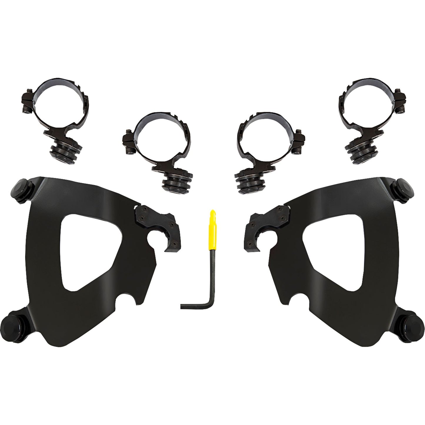Memphis Shades Gauntlet Mounting Kit for Honda - Black MEB2068_1102180