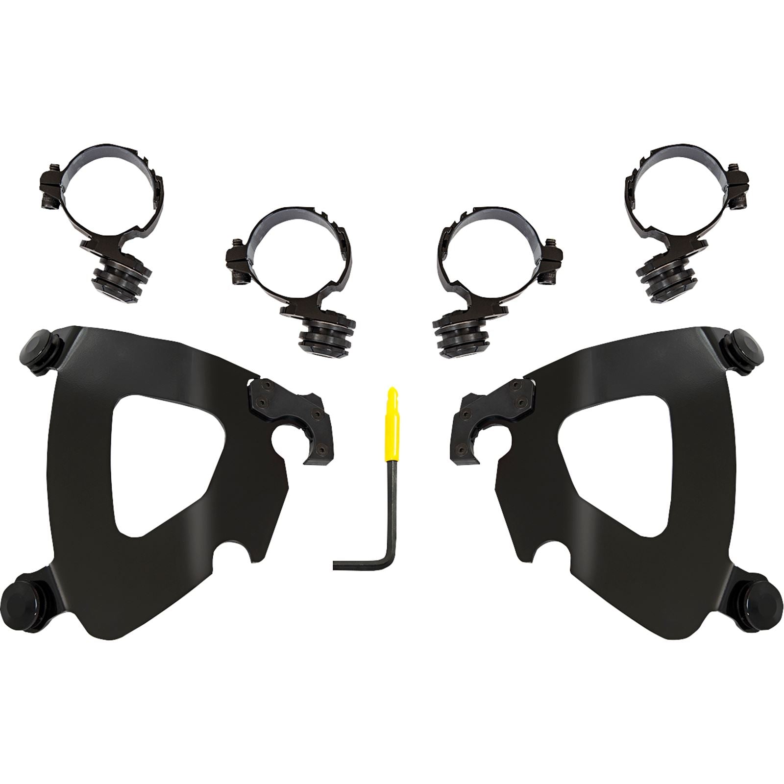 Memphis Shades Gauntlet Mounting Kit for Honda - Black MEB2068_1102180