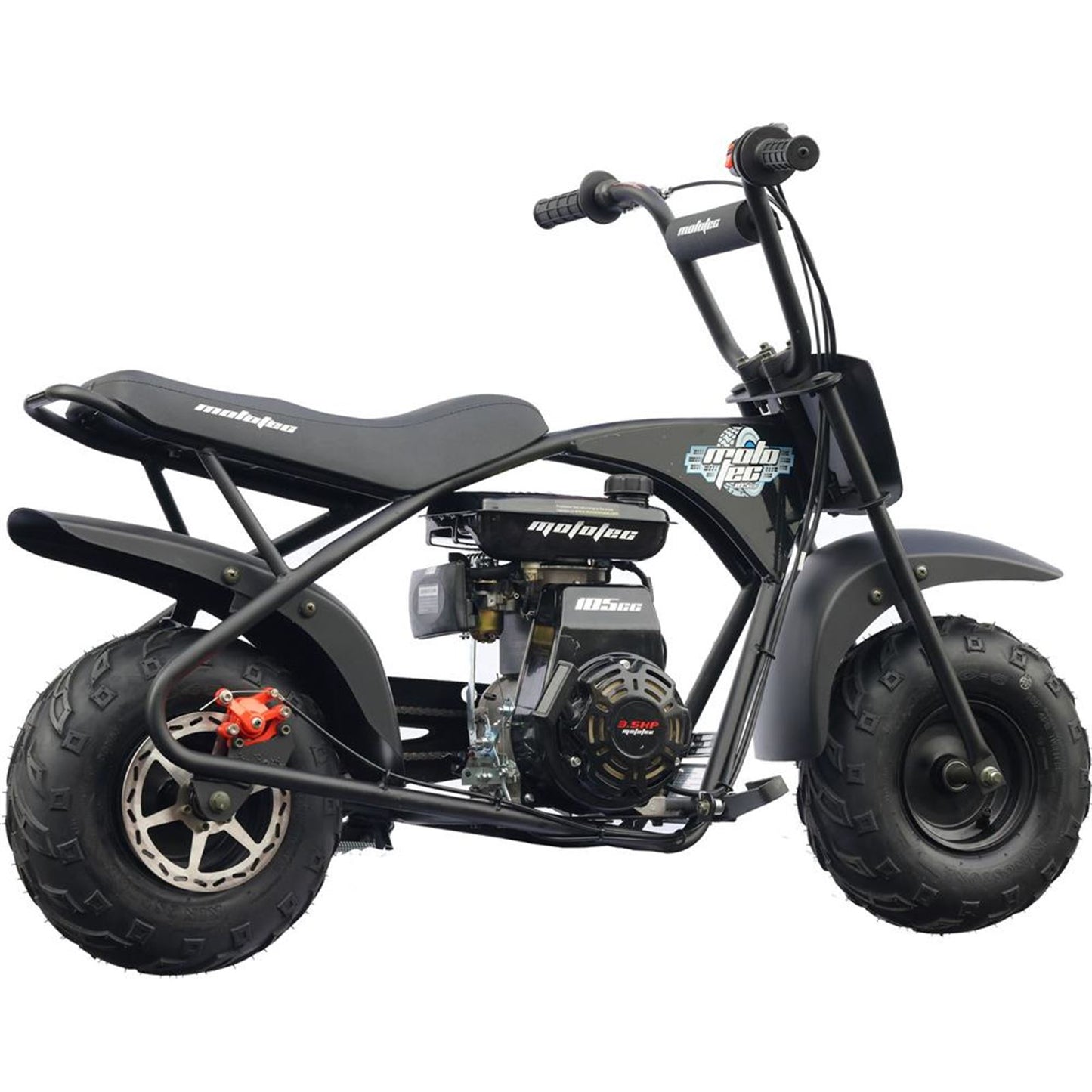 MotoTec USA 105cc 3.5HP Gas Powered Mini Bike MT-MINIBIKE-105CC_BLACK_909183
