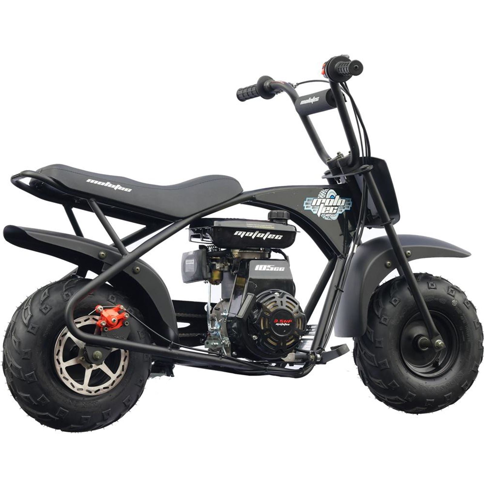MotoTec USA 105cc 3.5HP Gas Powered Mini Bike MT-MINIBIKE-105CC_BLACK_909183