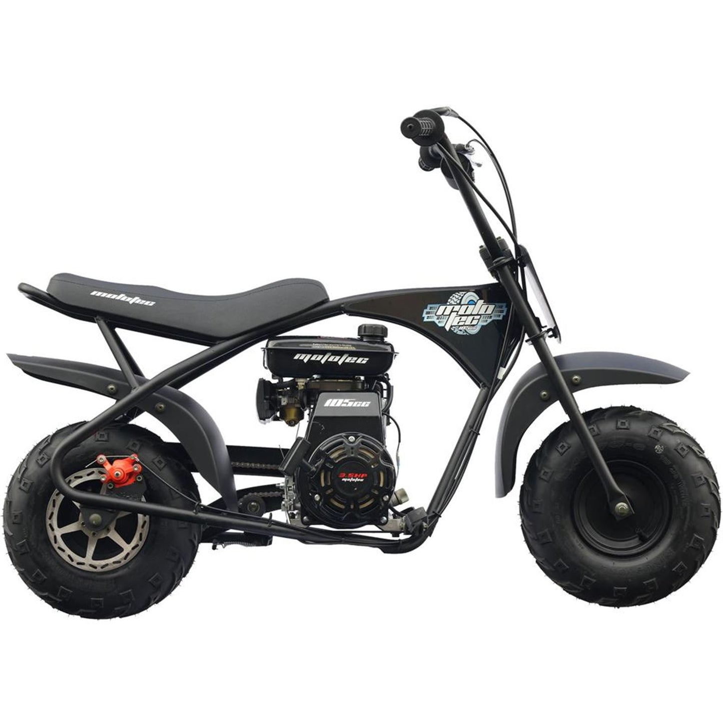 MotoTec USA 105cc 3.5HP Gas Powered Mini Bike MT-MINIBIKE-105CC_BLACK_909181