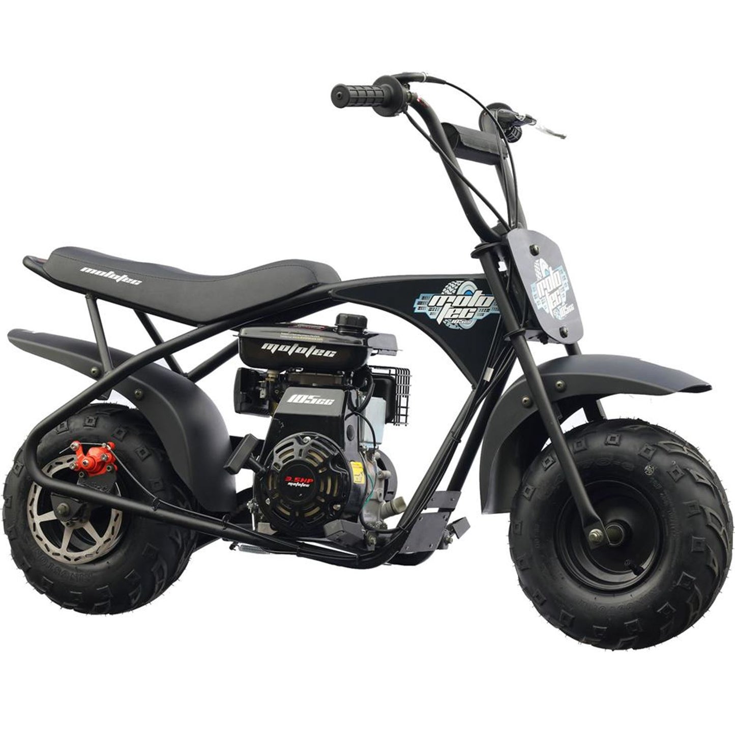 MotoTec USA 105cc 3.5HP Gas Powered Mini Bike MT-MINIBIKE-105CC_BLACK_909179