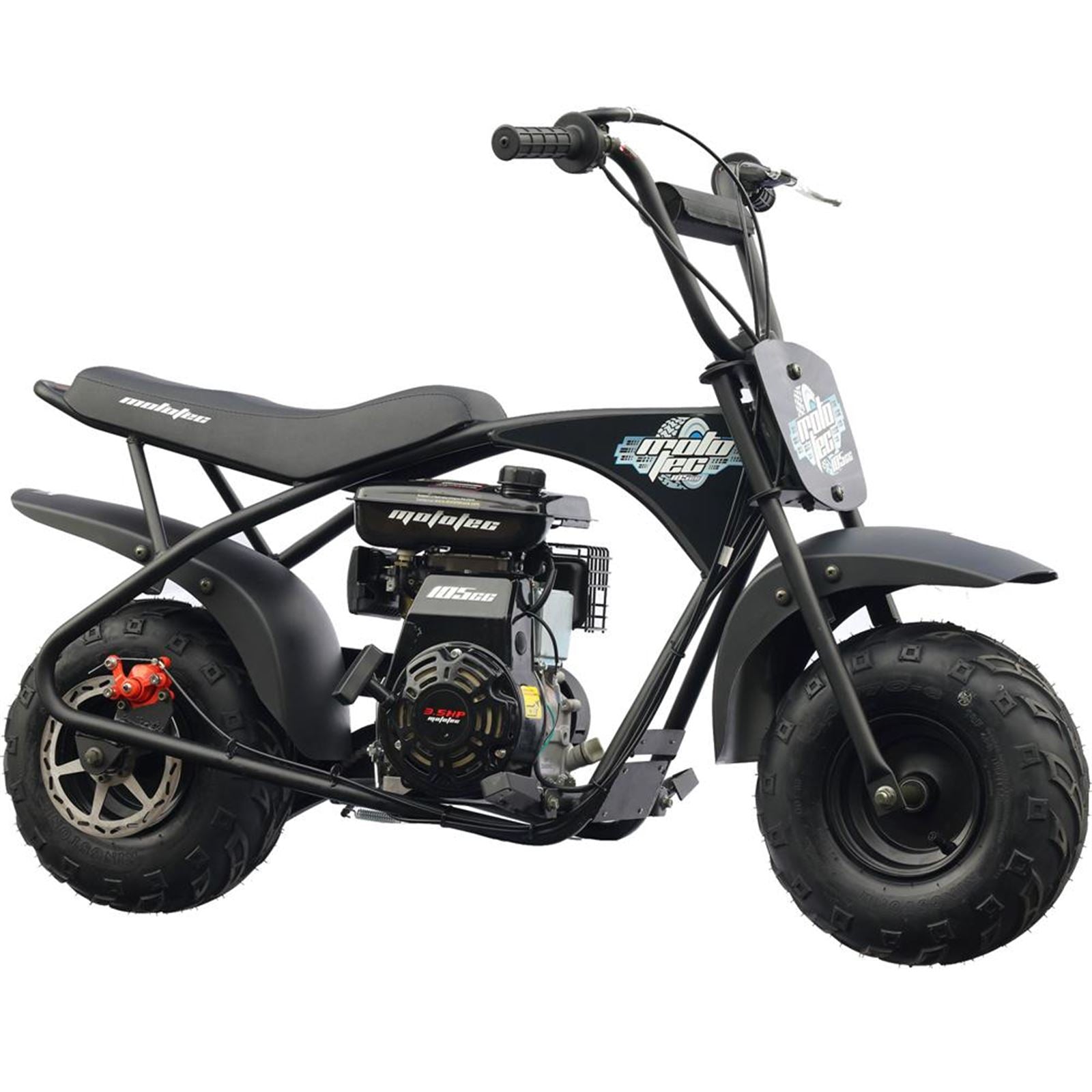 MotoTec USA 105cc 3.5HP Gas Powered Mini Bike MT-MINIBIKE-105CC_BLACK_909179