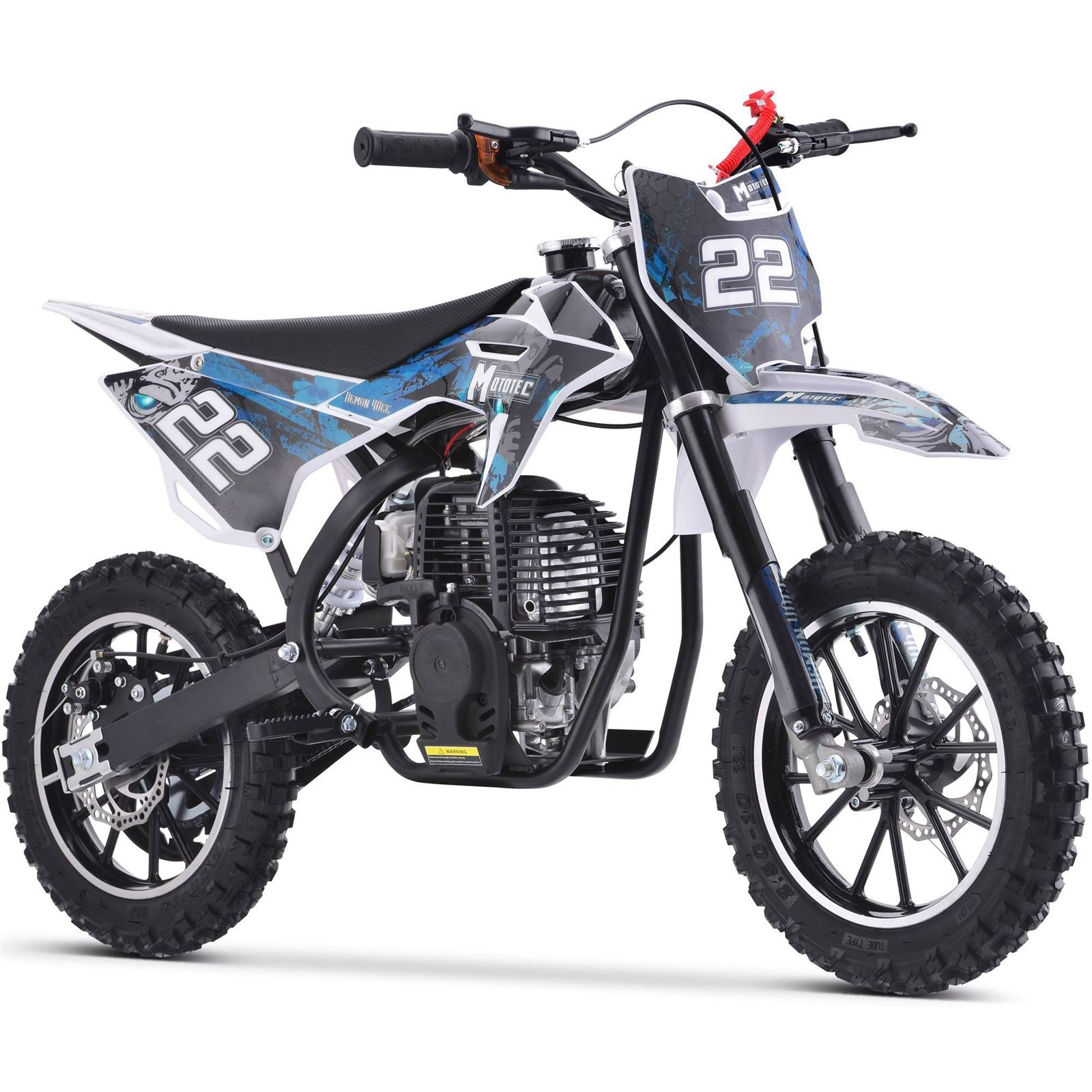 MotoTec USA Demon 40cc 4-Stroke Kids Gas Dirt Bike - Blue MT-DB-50CC-DEMON_BLUE_1506565