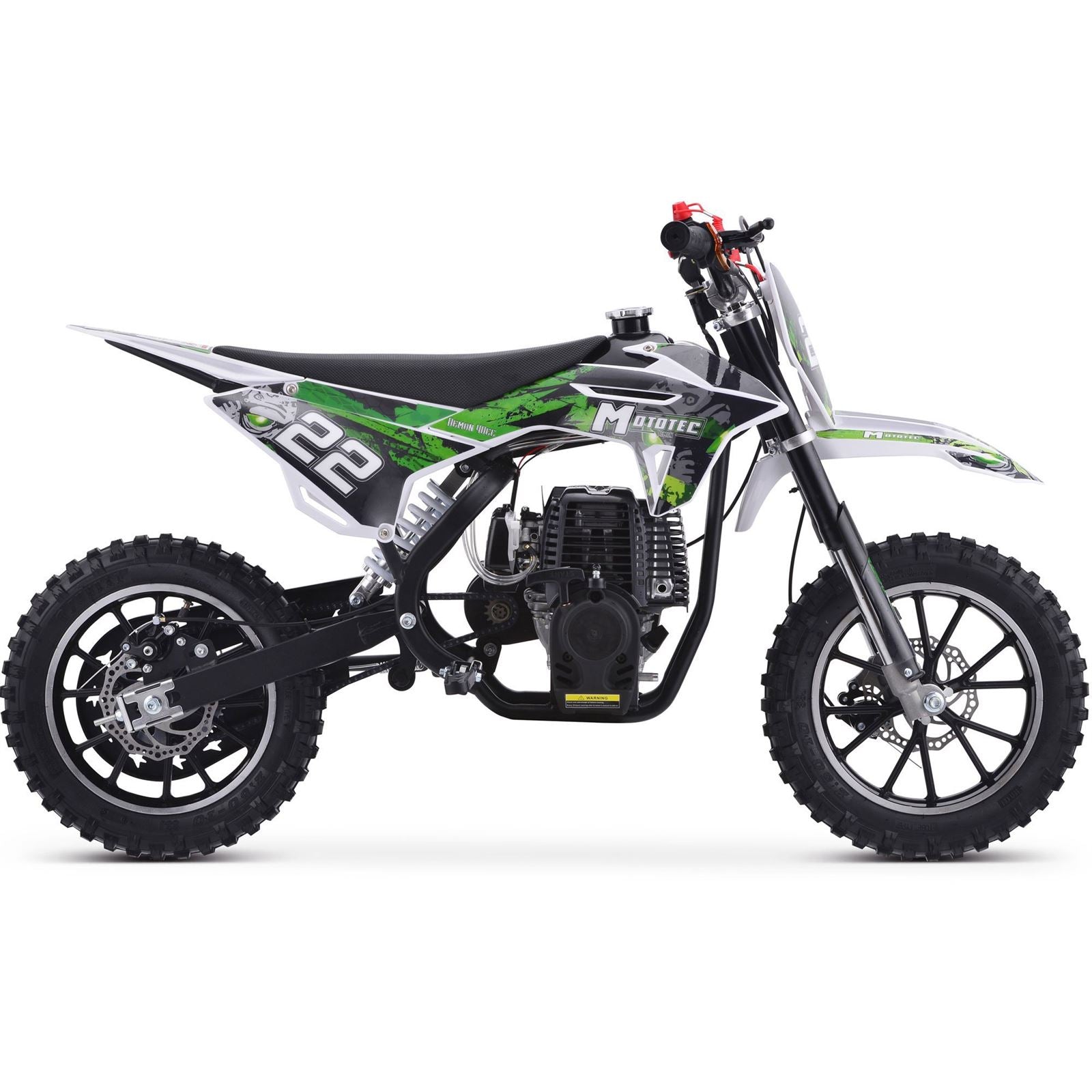 MotoTec USA Demon 40cc 4-Stroke Kids Gas Dirt Bike - Green MT-DB-50CC-DEMON_GREEN_1506562