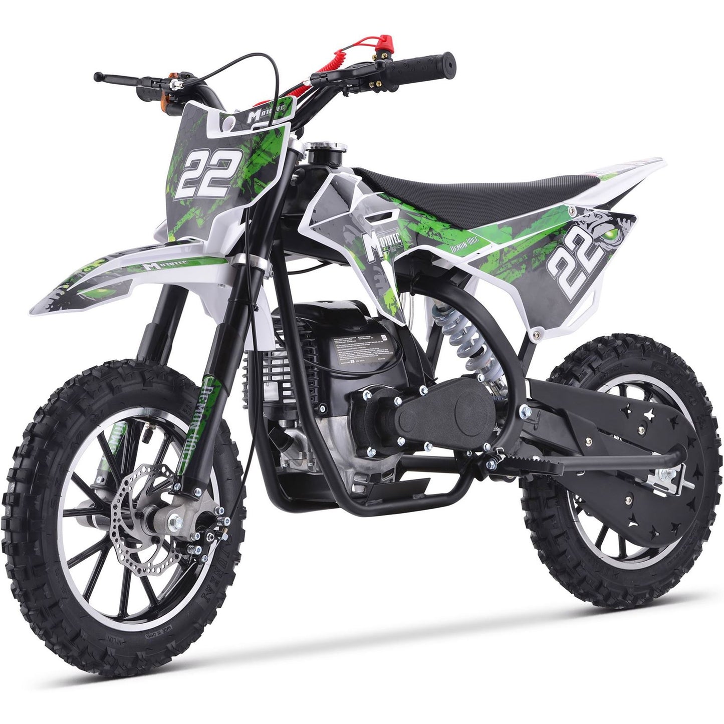 MotoTec USA Demon 40cc 4-Stroke Kids Gas Dirt Bike - Green MT-DB-50CC-DEMON_GREEN_1506570