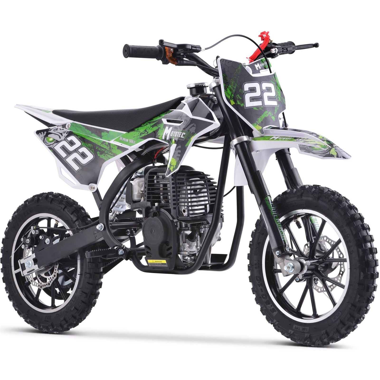 MotoTec USA Demon 40cc 4-Stroke Kids Gas Dirt Bike - Green MT-DB-50CC-DEMON_GREEN_1506560