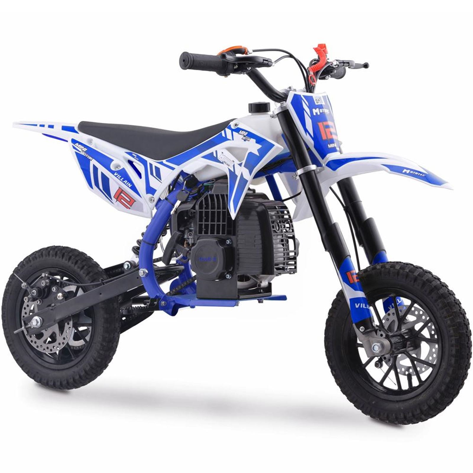 MotoTec USA Villain 52cc 2-Stroke Kids Gas Dirt Bike_908266