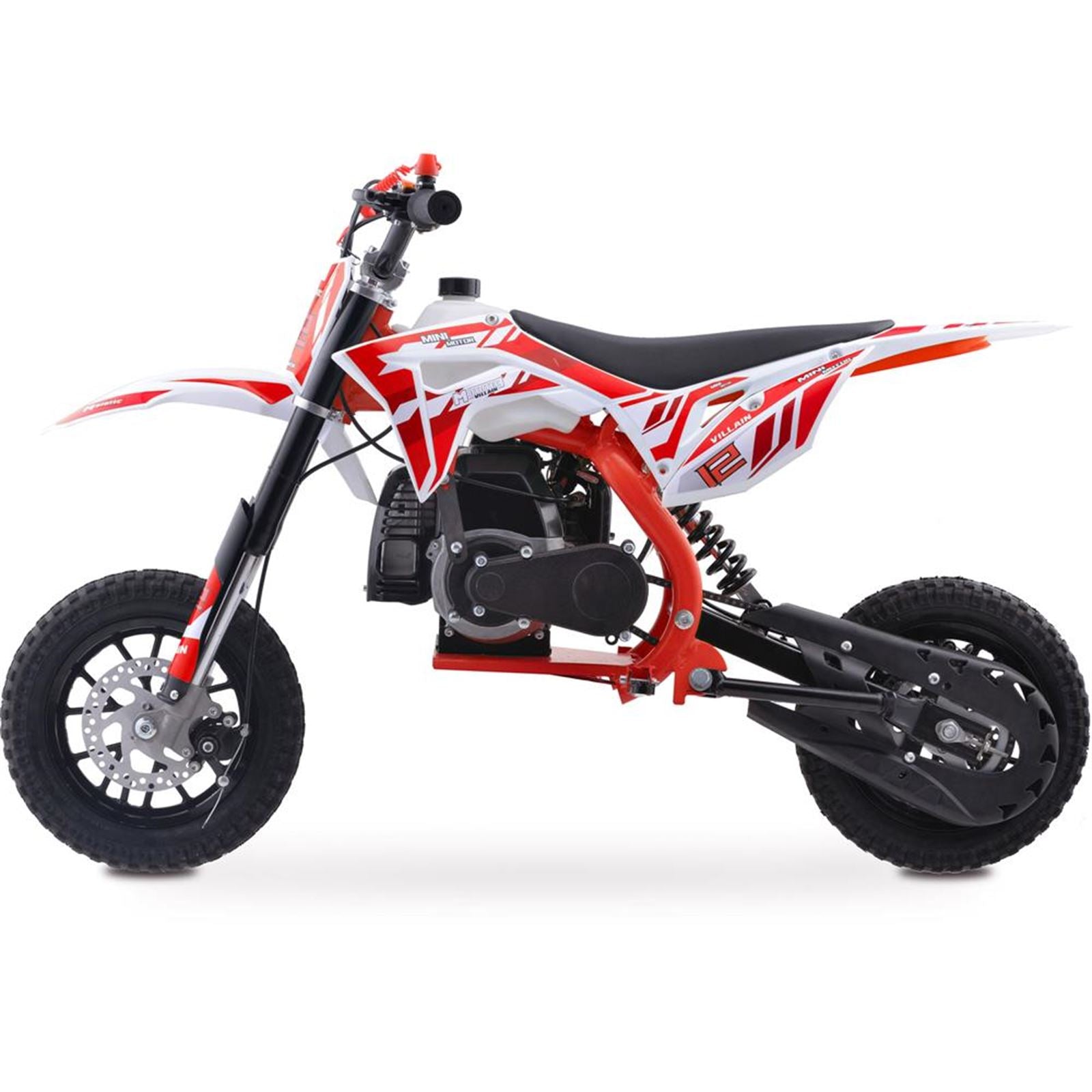 MotoTec USA Villain 52cc 2-Stroke Kids Gas Dirt Bike_908290