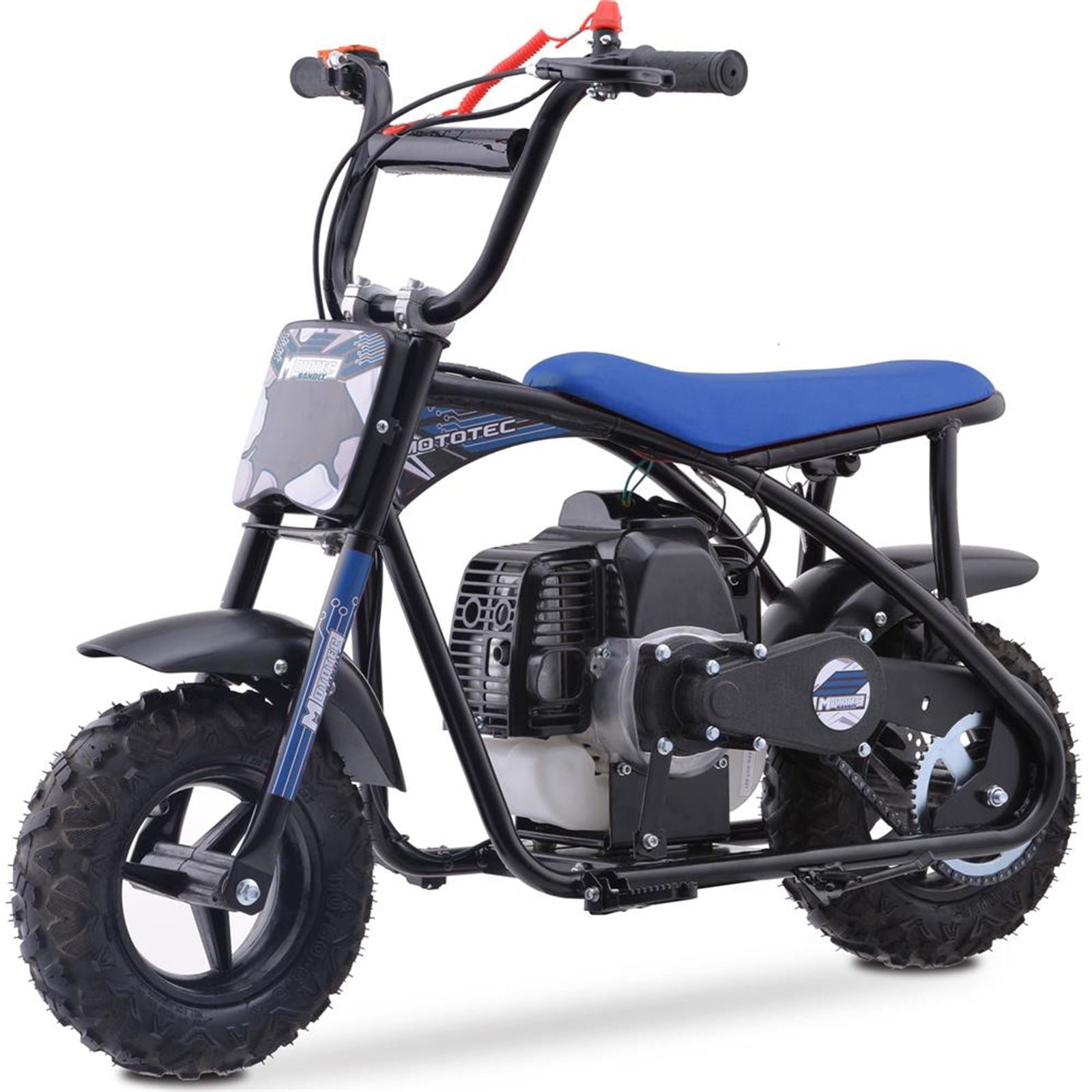 MotoTec USA Bandit 52cc 2-Stroke Kids Gas Mini Bike_909061