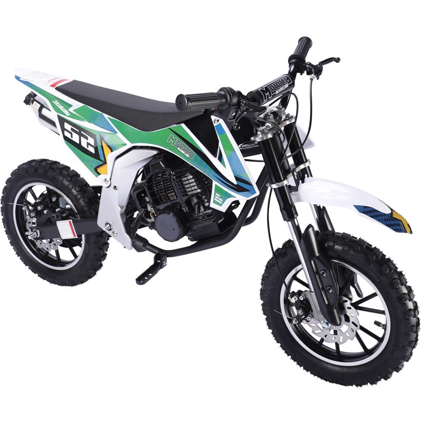 MotoTec USA Warrior 52cc 2-Stroke Kids Gas Dirt Bike_908333