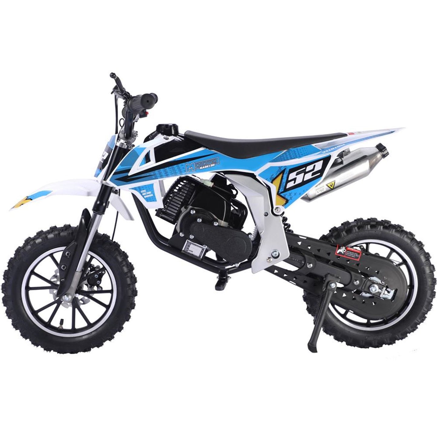 MotoTec USA Warrior 52cc 2-Stroke Kids Gas Dirt Bike_908329