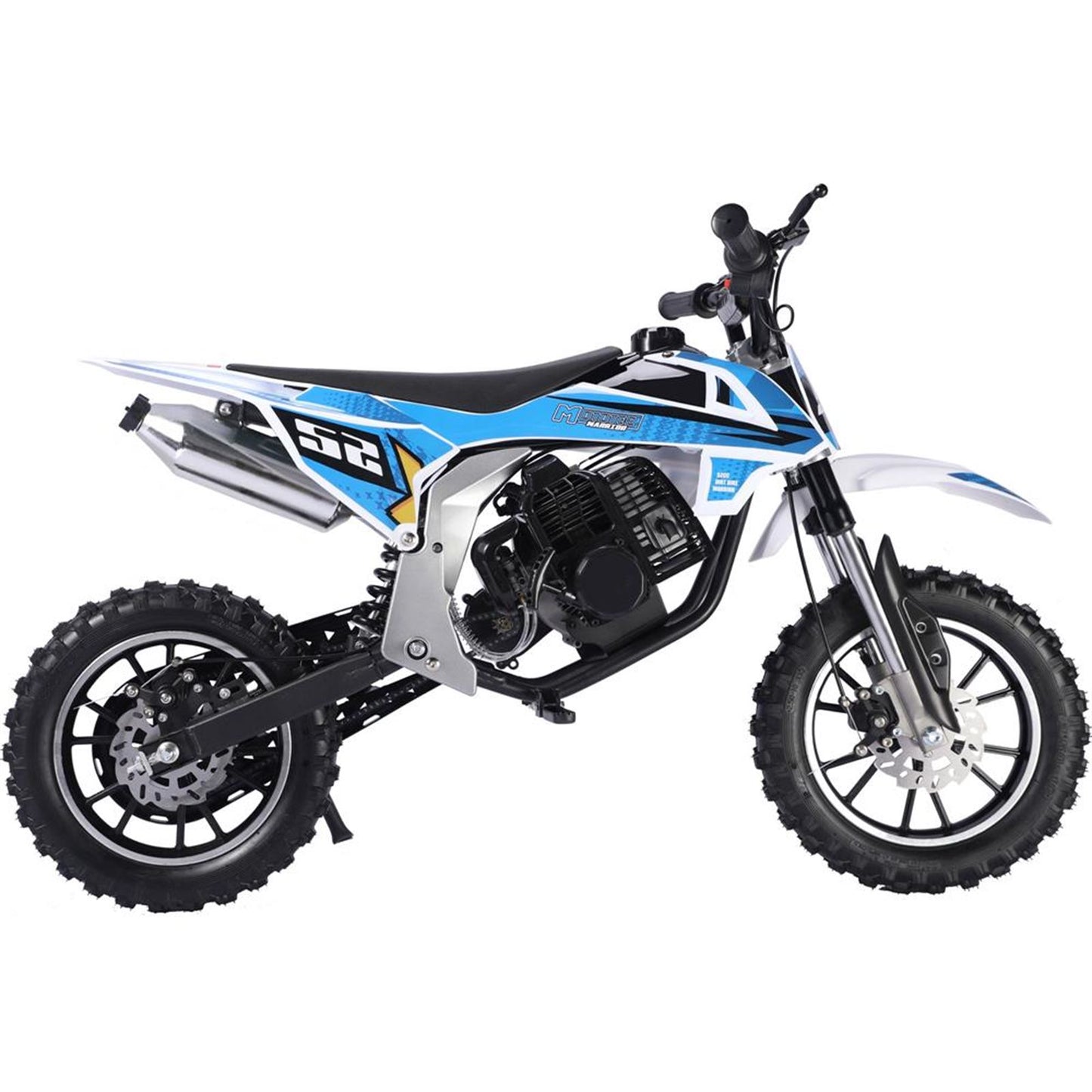 MotoTec USA Warrior 52cc 2-Stroke Kids Gas Dirt Bike_908321