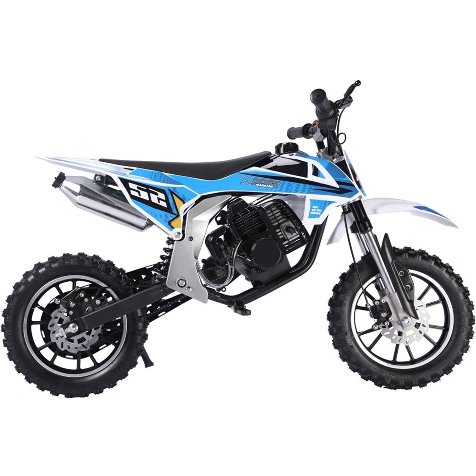 MotoTec USA Warrior 52cc 2-Stroke Kids Gas Dirt Bike_908321