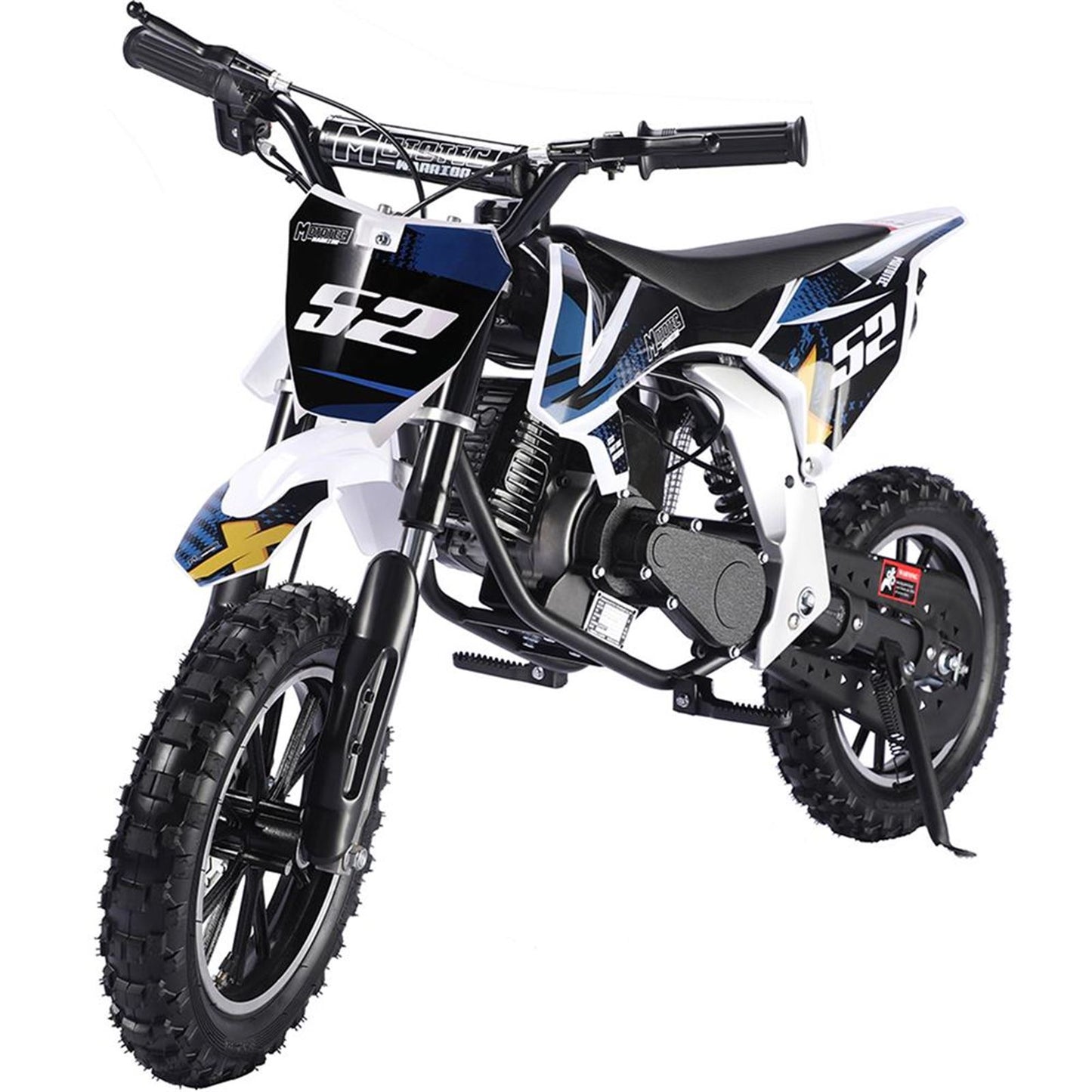 MotoTec USA Warrior 52cc 2-Stroke Kids Gas Dirt Bike_908328