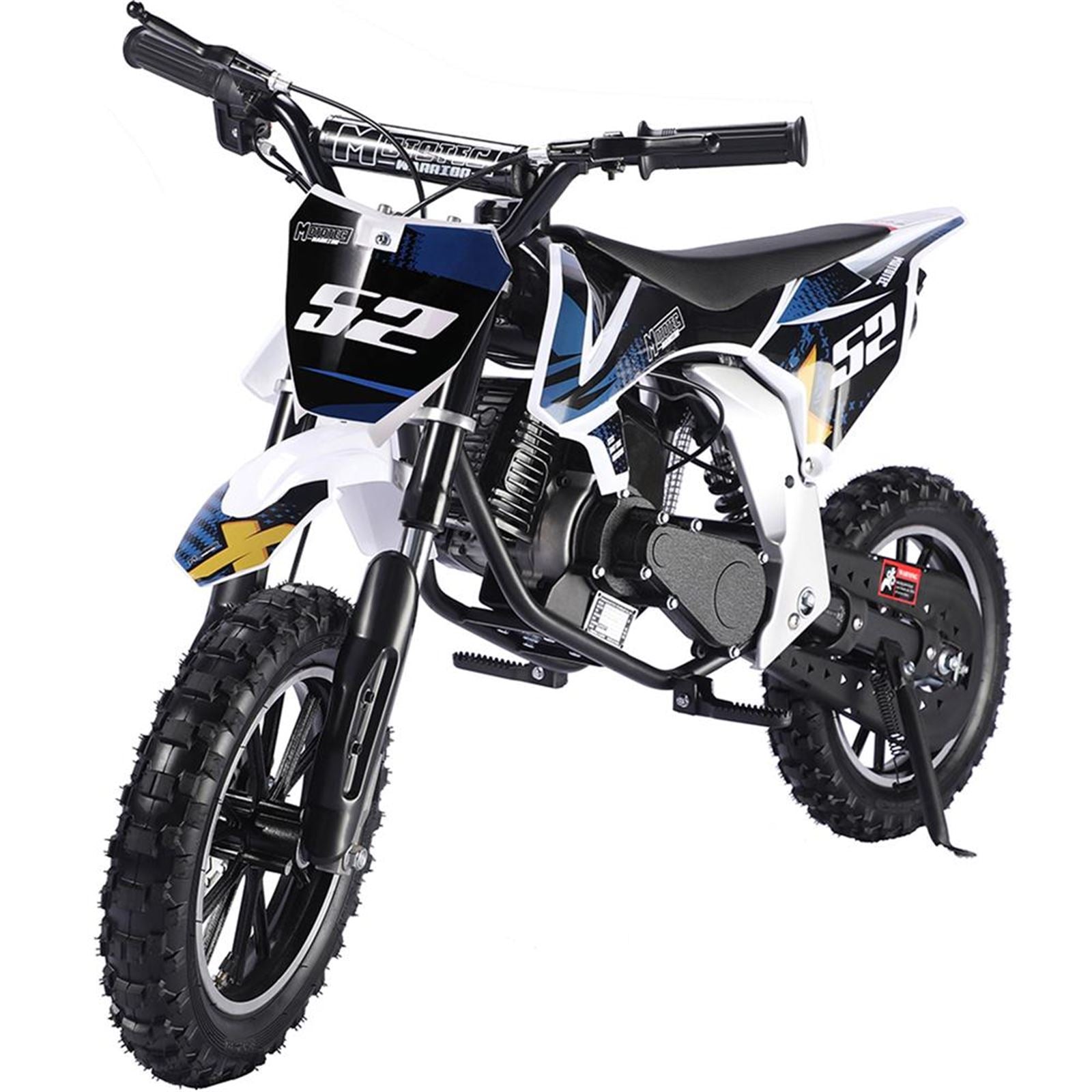 MotoTec USA Warrior 52cc 2-Stroke Kids Gas Dirt Bike_908328