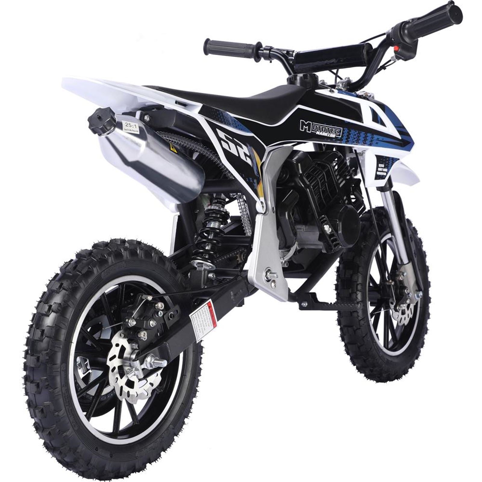 MotoTec USA Warrior 52cc 2-Stroke Kids Gas Dirt Bike_908326