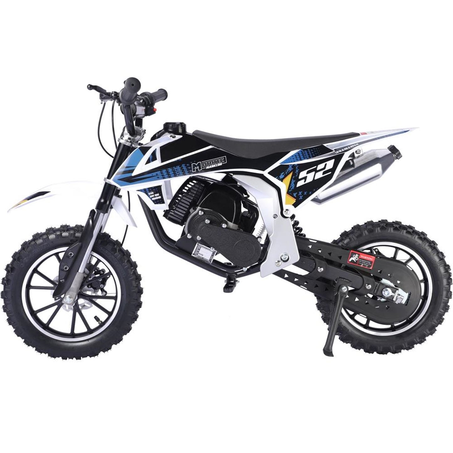 MotoTec USA Warrior 52cc 2-Stroke Kids Gas Dirt Bike_908325