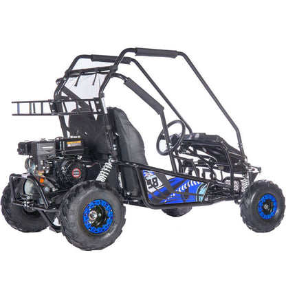 MotoTec USA Mud Monster XL 212cc 2 Seat Go Kart - Blue MT-GK-MUD-XL-212CC_BLUE_908777